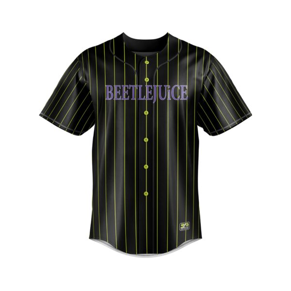 Baseball/Softball Full Button Short Sleeve Jersey - Varsity Pattern