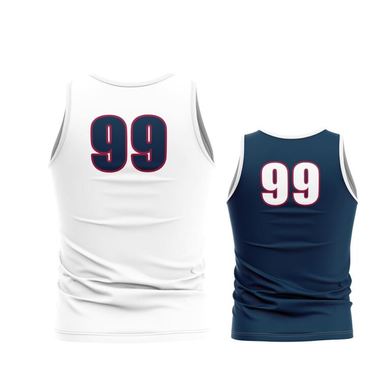 Sleeveless Lacrosse/Field Hockey Jersey - Reversible Racerback Varsity Pullover Pattern - Double Ply Back