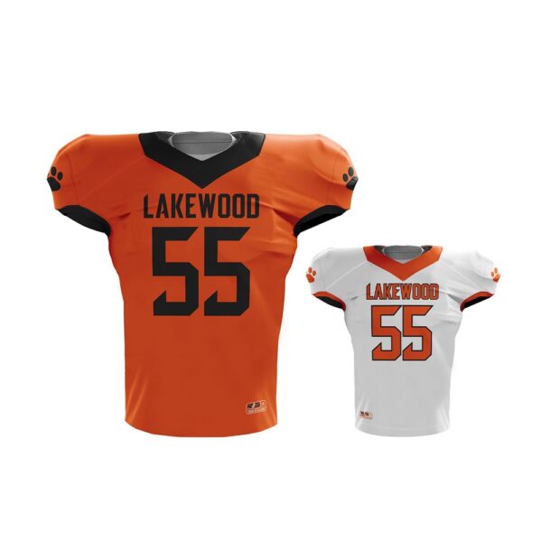 Single Ply Reversible Football Jersey - Pro Line Compression Pattern Front