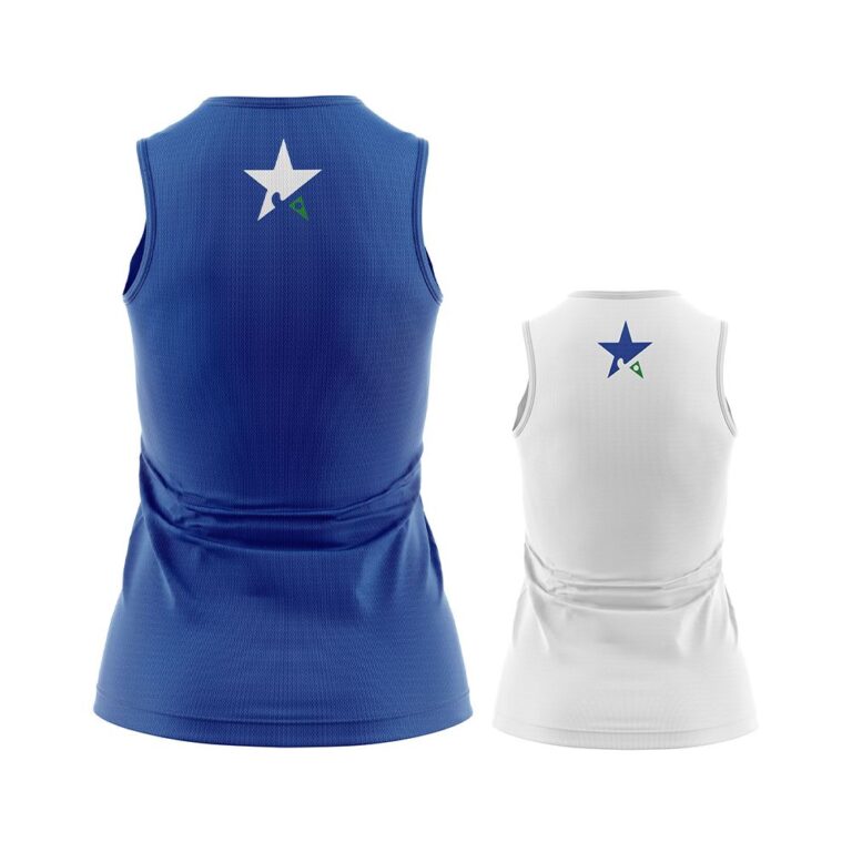 Sleeveless Lacrosse/Field Hockey Jersey - Reversible Racerback Varsity Pullover Pattern - Single Ply Back