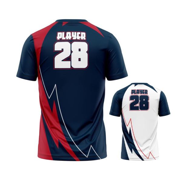 Single Ply Reversible Baseball/Softball Jersey - Varsity Pullover Pattern - Short Sleeve -Crew neck Back