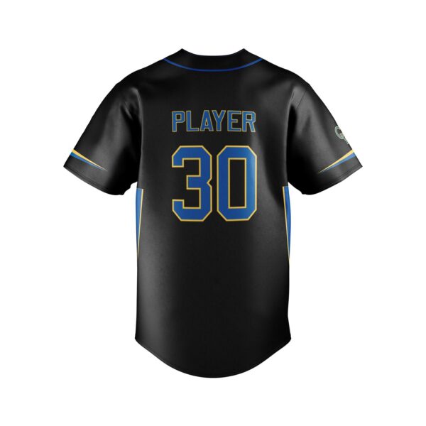 Full Dye Sub Fastpitch Full Button Jersey- back