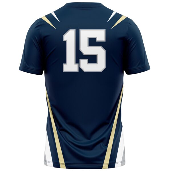 Full Dye Sub Fastpitch Two Button Pullover Jersey - Varsity Pattern Back