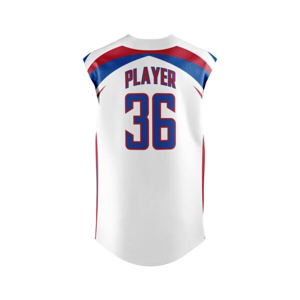 Fastpitch Full Button Sleeveless Jersey - Varsity Pattern Back