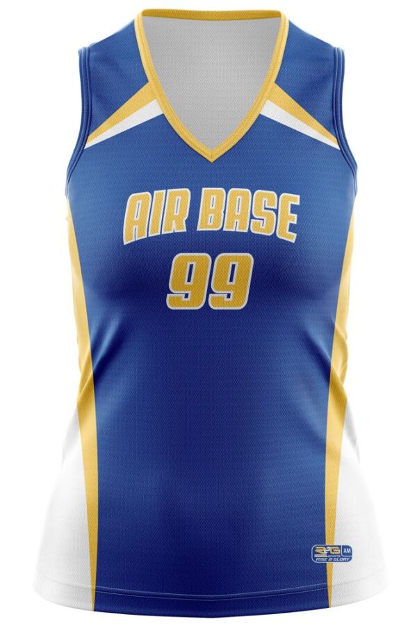 Reversible Basketball Jersey - Varsity Pattern blue-front