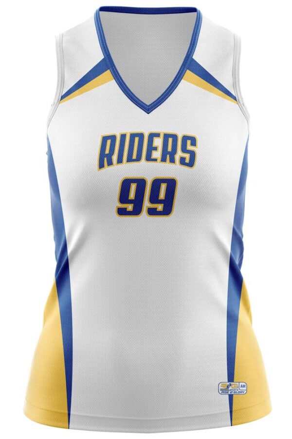 Reversible Basketball Jersey - Varsity Pattern - white front