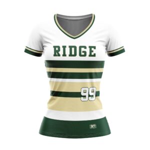 Full Dye Sub Womens Lacrosse/Field Hockey Jersey - Cap Sleeve Front