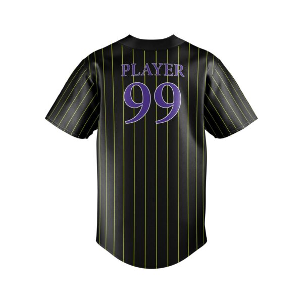 Full Dye Sub Baseball/Softball Full Button Short Sleeve Jersey-back