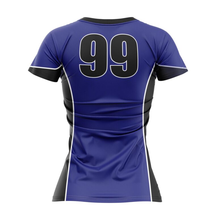 Full Dye Sub Womens Lacrosse/Field Hockey Jersey - Short Sleeve Back