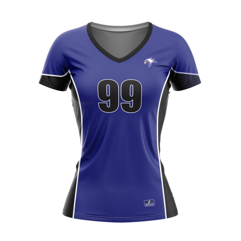 Full Dye Sub Womens Lacrosse/Field Hockey Jersey - Short Sleeve Front