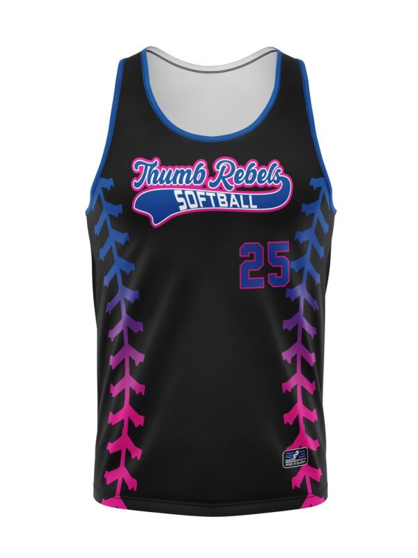 Fastpitch Sleeveless Racerback Pullover Jersey Front