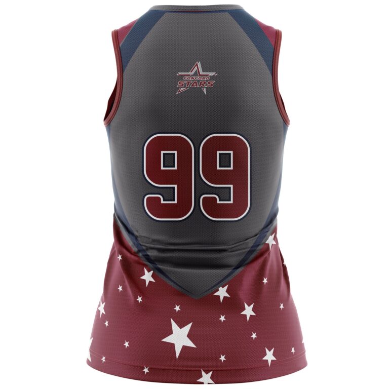 Full Dye Sub Women's Lacrosse/Field Hockey Sleeveless Jersey Back