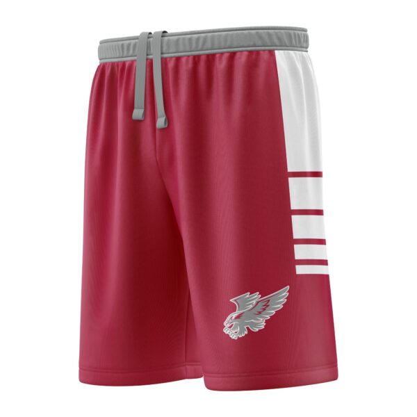 Reversible Basketball Shorts - Varsity Pattern left view