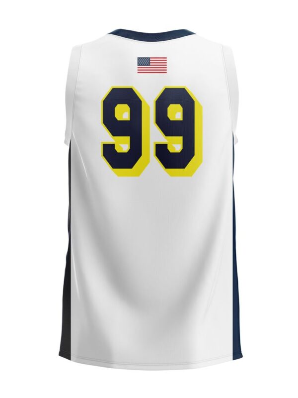 Full Dye Sub Basketball Jersey - Pro Fit Pattern -back
