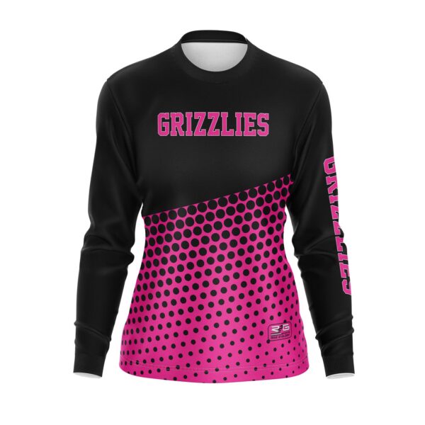 Full Dye Sub Workout Shirts - Long Sleeves - Womens/Youth front