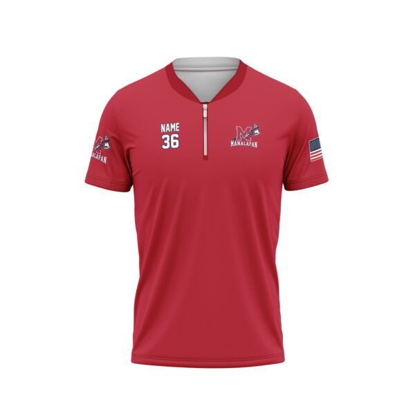 Batting Jacket - Quarter Zip Pullover - front