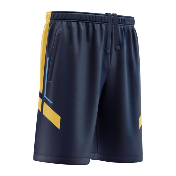 Full Dye Sub Lacrosse Shorts - Varsity Pattern - 2 Panels - With Pockets Grey_right-View.