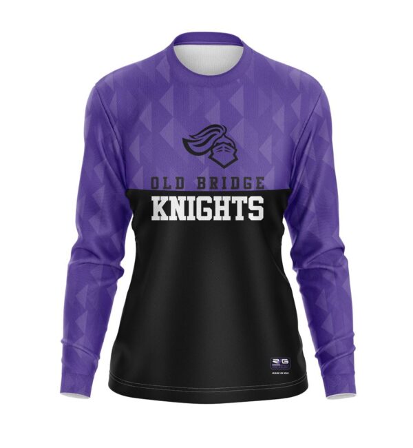 Workout Shirts - Varsity Pattern - Long Sleeves front