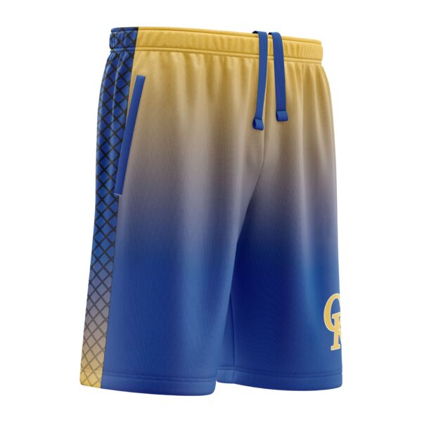 Full Dye Sub Workout Shorts with pockets right view