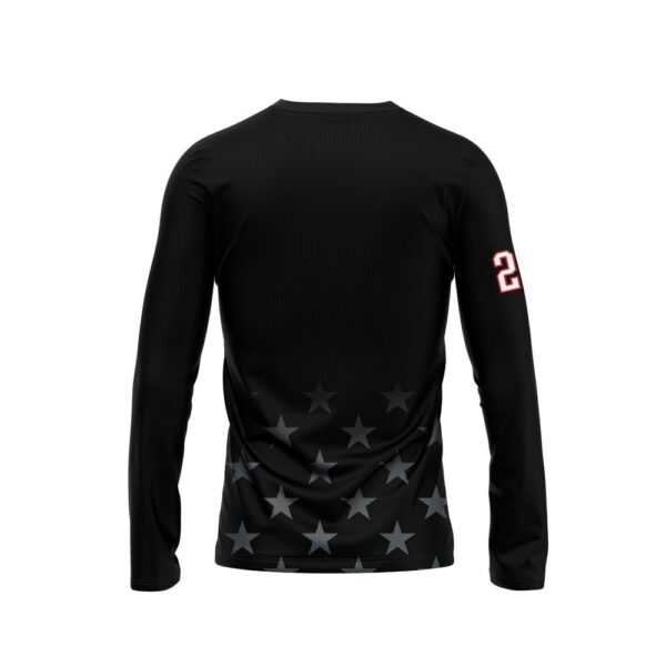 Workout Shirts - Varsity Pattern - Long Sleeves -back