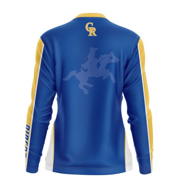 Workout Shirts - Varsity Pattern - Long Sleeves -back