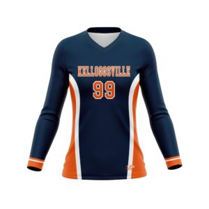 Workout Shirts - Varsity Pattern - Long Sleeves -front