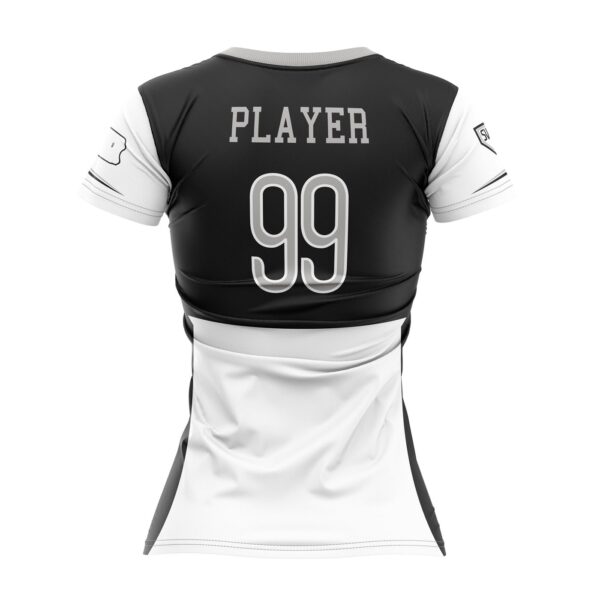 Full Dye Sub Fastpitch V-Neck Pullover Jersey-back