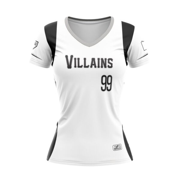 Full Dye Sub Fastpitch V-Neck Pullover Jersey-front