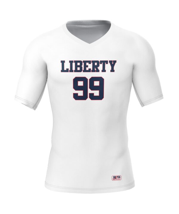 Full Dye Sub Lacrosse Game Jersey - Varsity Pattern Front