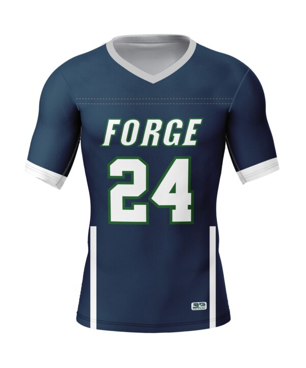 Full Dye Sub Lacrosse Game Jersey - Varsity Pattern Front