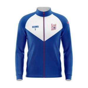 Full Dye Sub Full Zip Warmup Jacket - Long Sleeve Front