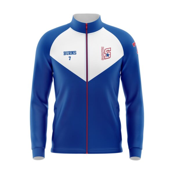 Full Dye Sub Full Zip Warmup Jacket - Long Sleeve Front