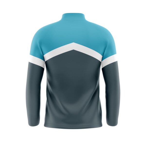 Quarter Zip Pullover Warmup Jacket - Polyester Brushed Fleece Back