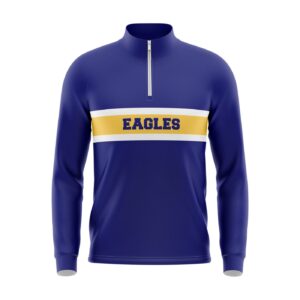 Full Dye Sub 1/4 Zip Pullover Front