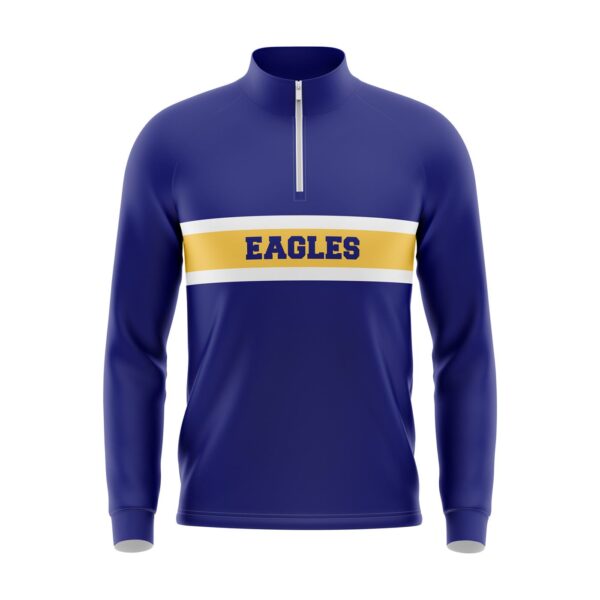 Full Dye Sub 1/4 Zip Pullover Front