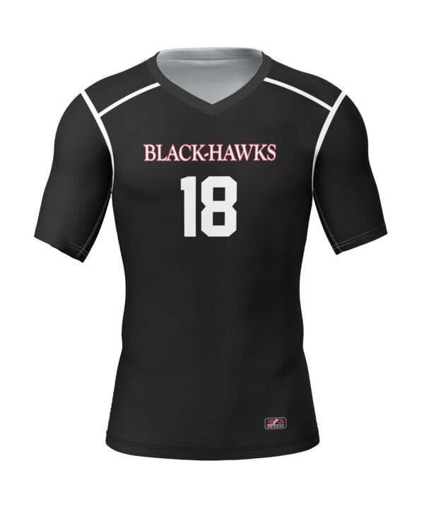 Full Dye Sub Lacrosse Game Jersey - Varsity Pattern Front