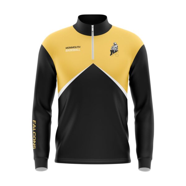 Full Dye Sub 1/4 Zip Pullover Front