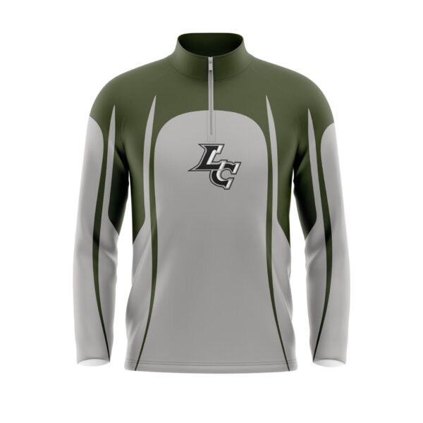 Full Dye Sub 1/4 Zip Pullover -front