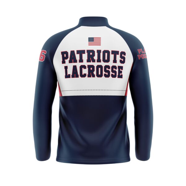 Full Zipper Woven Microfiber Warmup Jacket with Caped Back