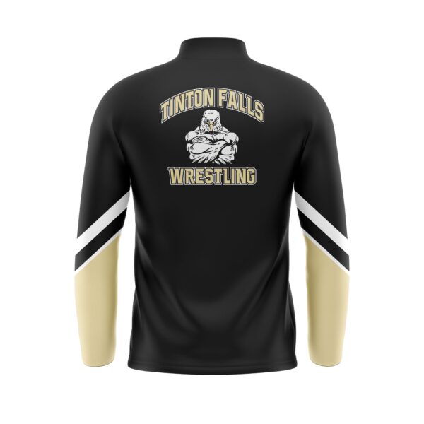 Quarter Zip Pullover Warmup Jacket Back