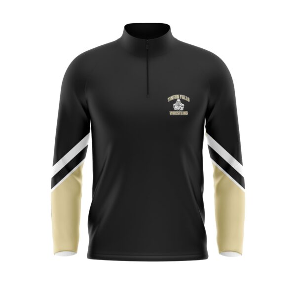 Quarter Zip Pullover Warmup Jacket Front