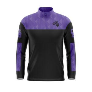 Full Dye Sub 1/4 Zip Pullover Front