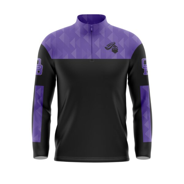 Full Dye Sub 1/4 Zip Pullover Front