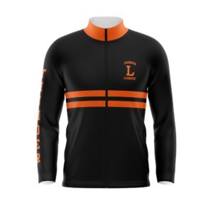 Full Zipper Woven Microfiber Warmup Jacket Front