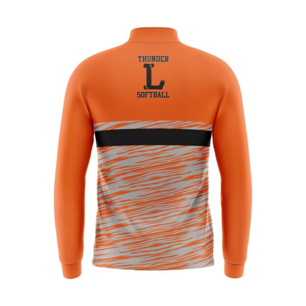 Quarter Zip Pullover Warmup Jacket Back