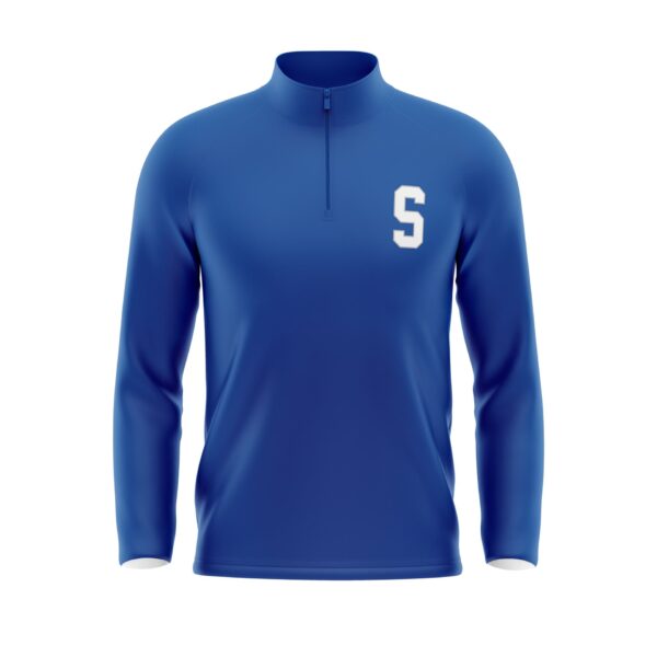 Quarter Zip Pullover Warmup Jacket - front