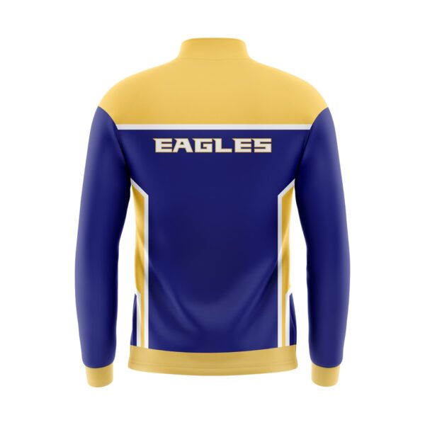 Full Dye Sub Quarter Zip Pullover Warmup Jacket Back