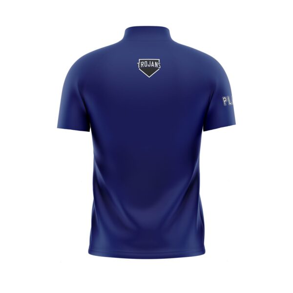 Full Dye Sub Batting Jacket - Quarter Zip Pullover - Short Sleeve - Sideseam zipper opening - Unlined back