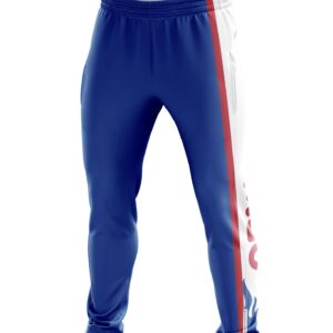 Woven Microfiber Jogger Pattern Warmups Pants