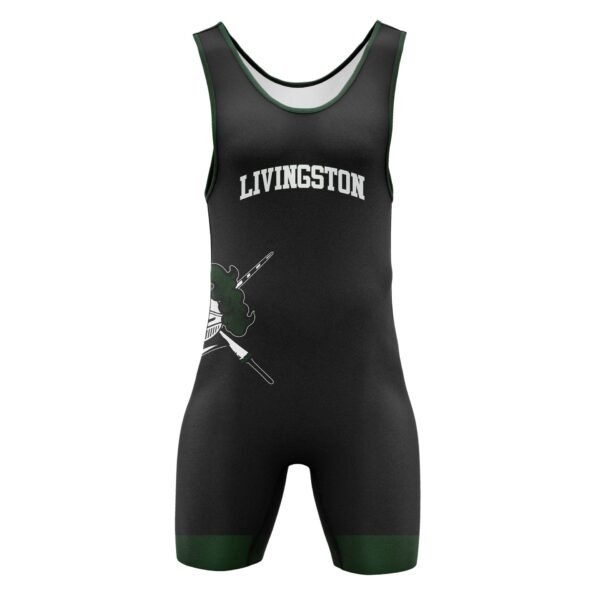 Full Dye Sub Wrestling Singlet - Varsity Pattern Front